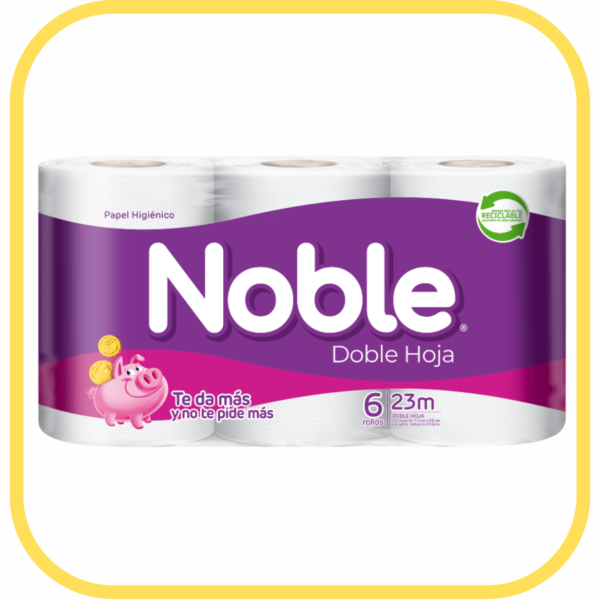 Papel Noble Doble Hoja (6 rollos)